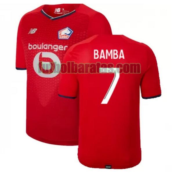 camiseta bamba 7 lille osc 2021 2022 rojo primera