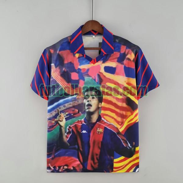 camiseta barcelona 1993 1994 azul rojo romario