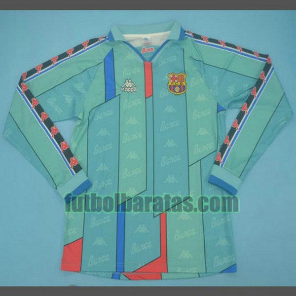 camiseta barcelona 1996-1997 azul segunda ml