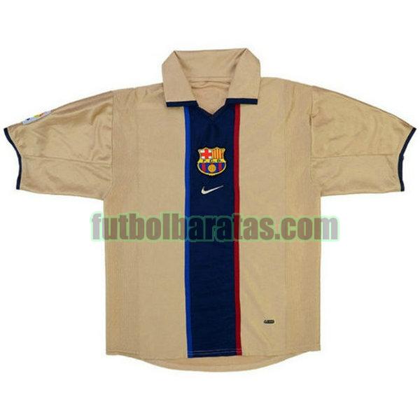 camiseta barcelona 2002-2003 amarillo segunda