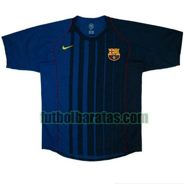 camiseta barcelona 2004-2005 azul segunda