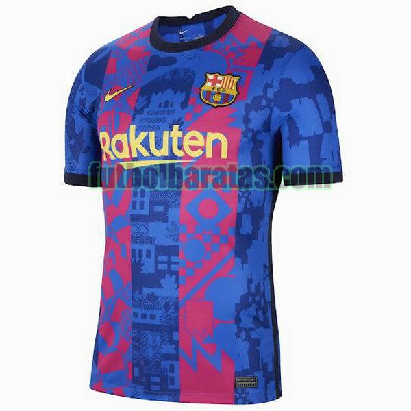 camiseta barcelona 2021 2022 azul tercera equipacion