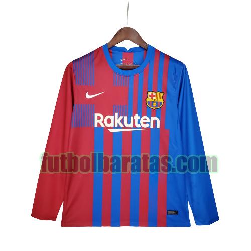 camiseta barcelona 2021 2022 rojo azul primera ml