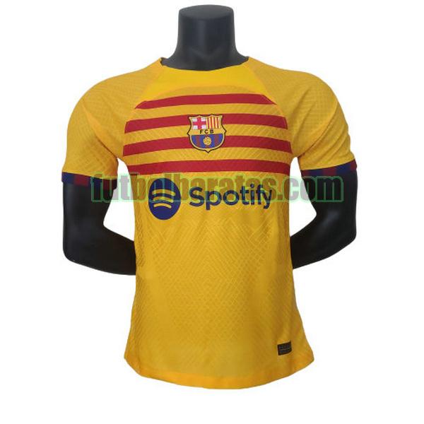 camiseta barcelona 2022 2023 amarillo fourth player