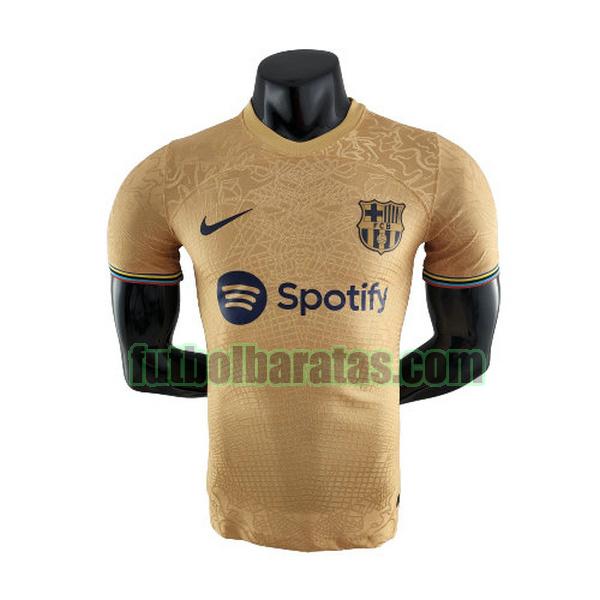 camiseta barcelona 2022 2023 amarillo tercera player