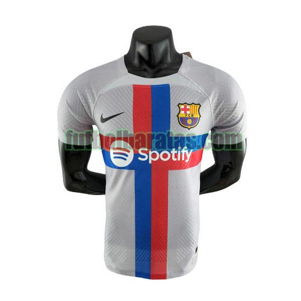 camiseta barcelona 2022 2023 gris segunda player