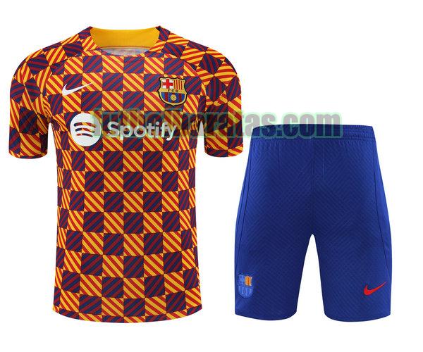 camiseta barcelona 2023 2024 amarillo training conjunto