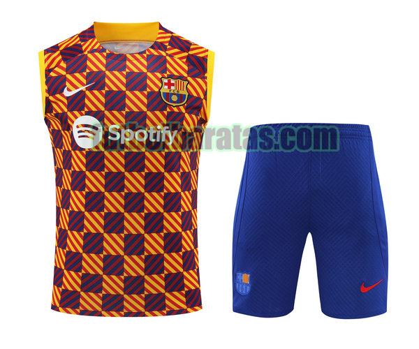 camiseta barcelona 2023 2024 amarillo vest conjunto