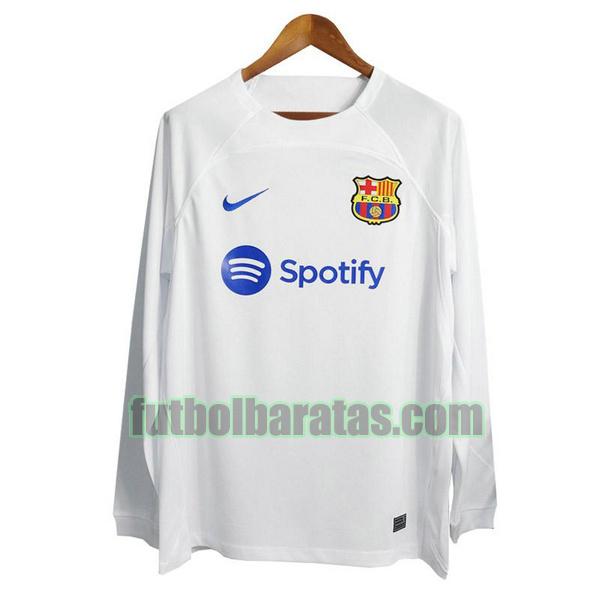 camiseta barcelona 2023 2024 blanco segunda ml
