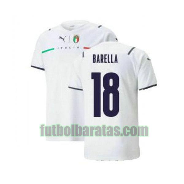 camiseta barella 18 ac milan 2021 2022 blanco segunda