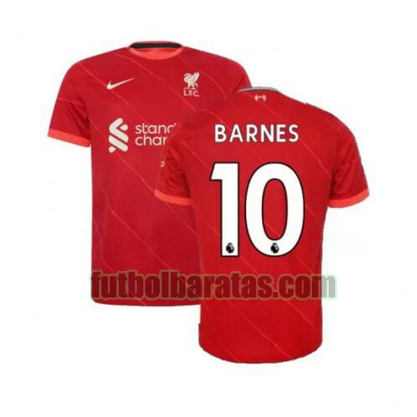 camiseta barnes 10 liverpool 2021 2022 rojo primera