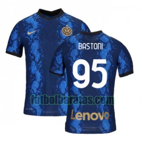 camiseta bastoni 95 inter milán 2021 2022 azul primera