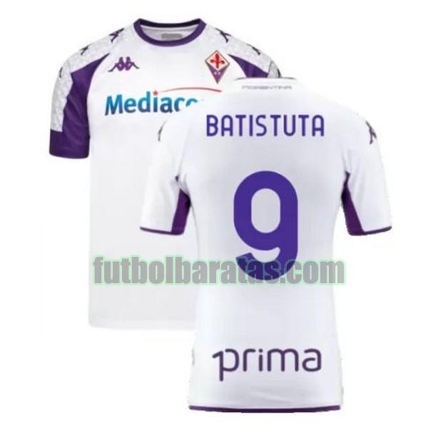 camiseta batistuta 9 fiorentina 2021 2022 blanco segunda