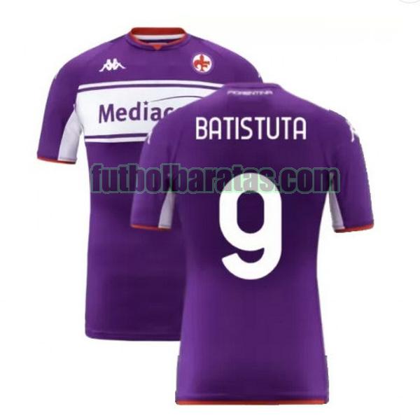 camiseta batistuta 9 fiorentina 2021 2022 púrpura primera