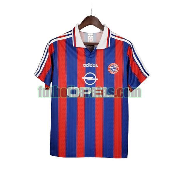 camiseta bayern de múnich 1995 97 rojo azul primera