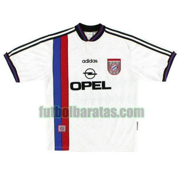 camiseta bayern de múnich 1996-1997 blanco segunda