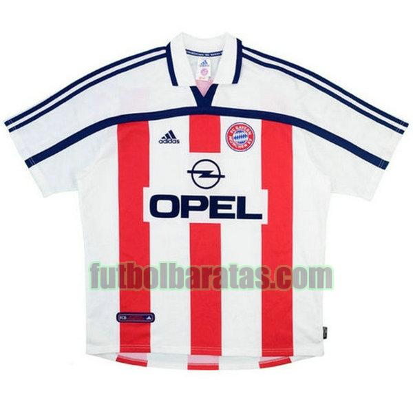 camiseta bayern de múnich 2000-2001 blanco segunda