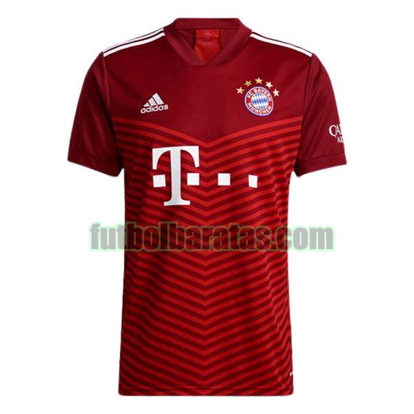 camiseta bayern munich 2021 2022 rojo primera equipacion