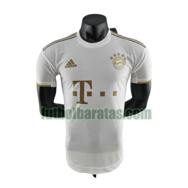 camiseta bayern munich 2022 2023 blanco segunda player