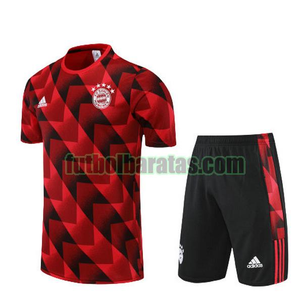 camiseta bayern munich 2022 2023 rojo training conjunto
