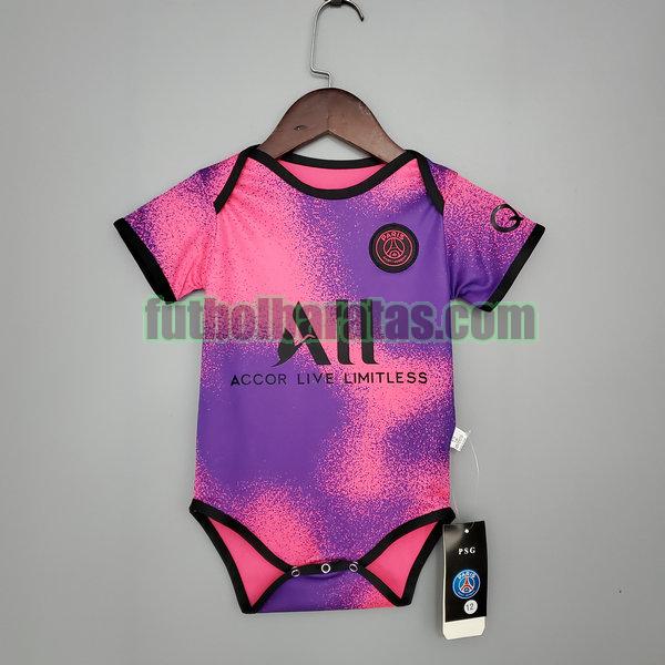 camiseta bebe paris saint germain 2021 2022 púrpura fourth