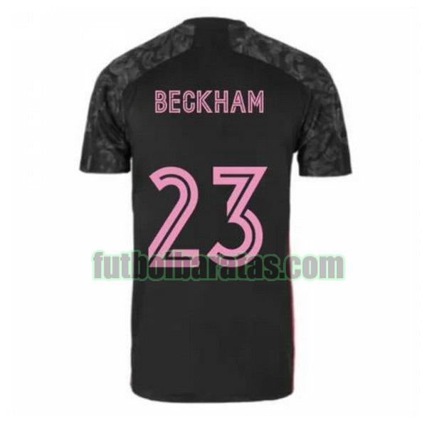 camiseta beckham 23 real madrid 2020-2021 negro tercera