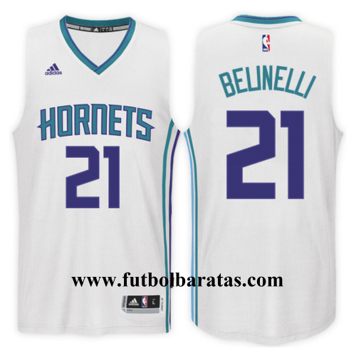 Camiseta 21 belinelli 2017 charlotte hornets blanca