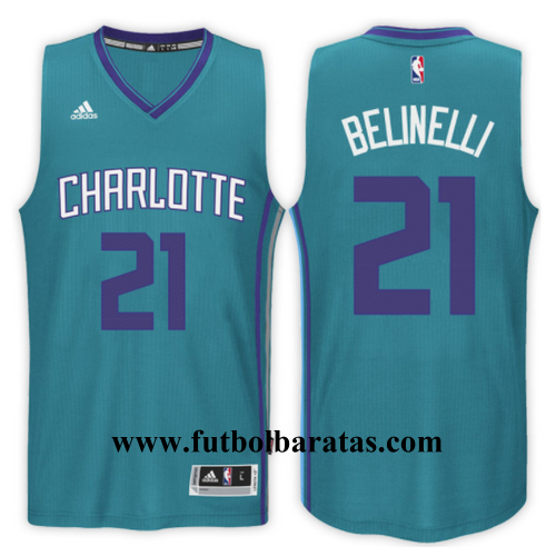 Camiseta 21 belinelli 2017 charlotte hornets verde