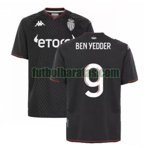 camiseta ben yedder 9 monaco 2021 2022 negro segunda