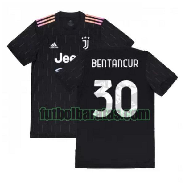 camiseta bentancur 30 juventus 2021 2022 negro segunda