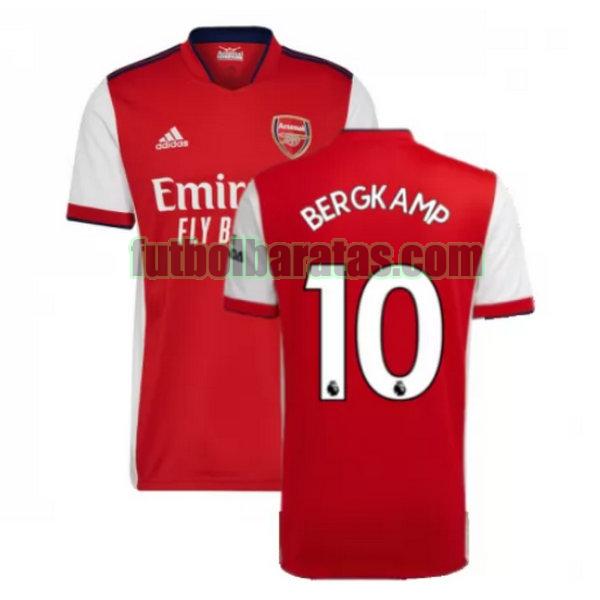 camiseta bergkamp 10 arsenal 2021 2022 rojo primera