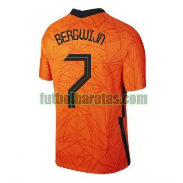 camiseta bergwijn 7 holanda 2020 primera