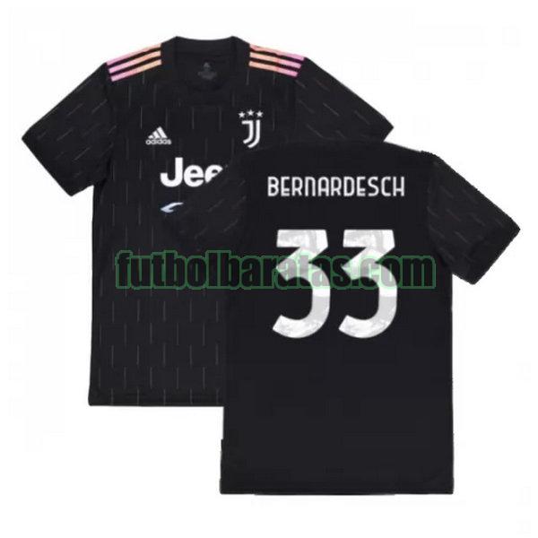 camiseta bernardesch 33 juventus 2021 2022 negro segunda