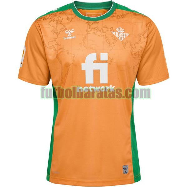 camiseta betis 2022 2023 naranja tercera tailandia