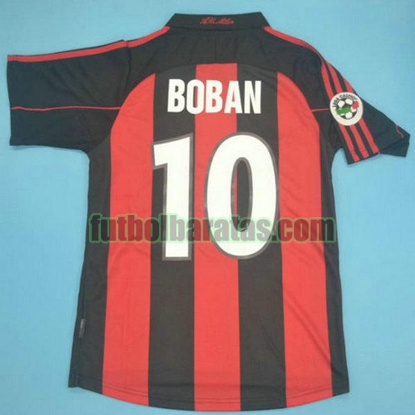 camiseta boban 10 ac milan 2000-2002 rojo primera