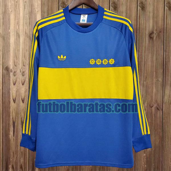 camiseta boca juniors 1981-1982 azul primera ml