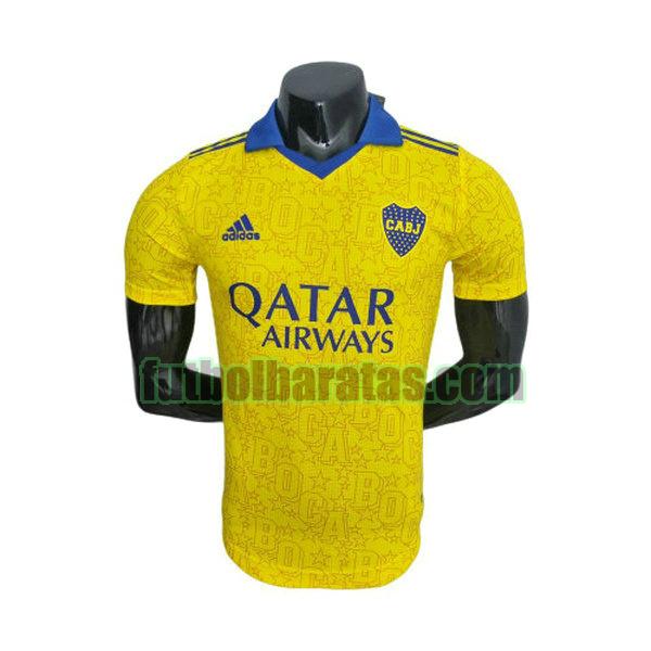 camiseta boca juniors 2022 2023 amarillo tercera player
