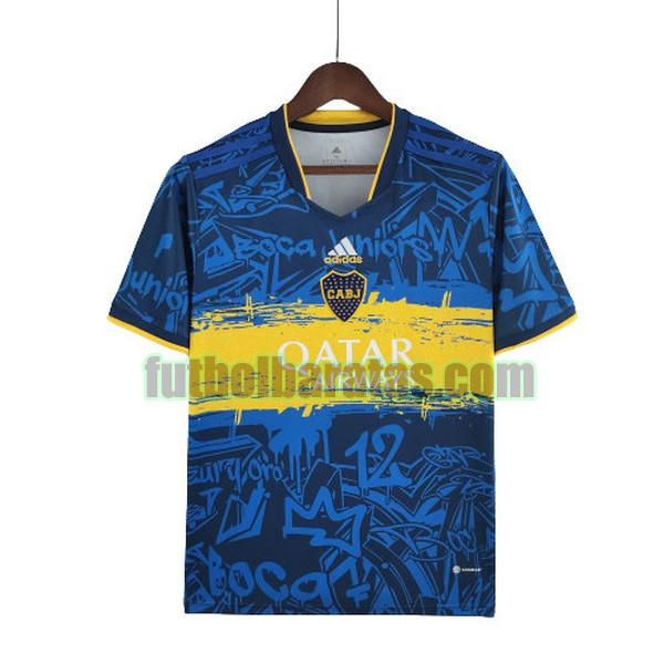 camiseta boca juniors 2022 2023 azul amarillo special edition