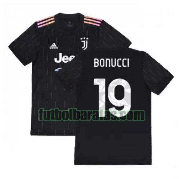 camiseta bonucci 19 juventus 2021 2022 negro segunda