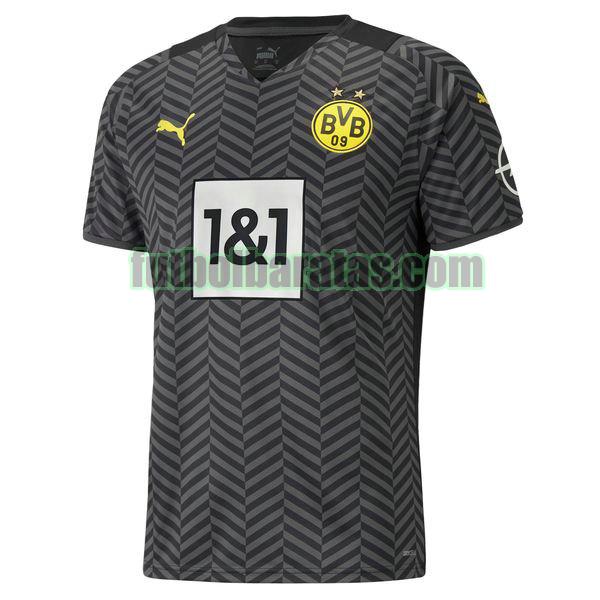 camiseta borussia dortmund 2021 2022 negro segunda equipacion