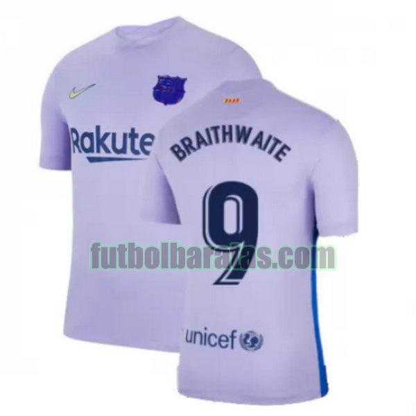 camiseta braithwaite 9 barcelona 2021 2022 amarillo segunda