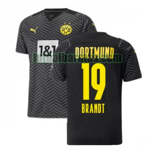 camiseta brandt 19 borussia dortmund 2021 2022 negro segunda