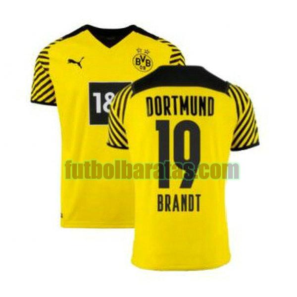camiseta brandt 19 camisetas borussia dortmund 2021 2022 amarillo primera