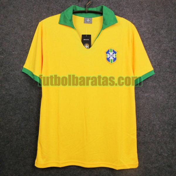 camiseta brasil 1957 amarillo primera