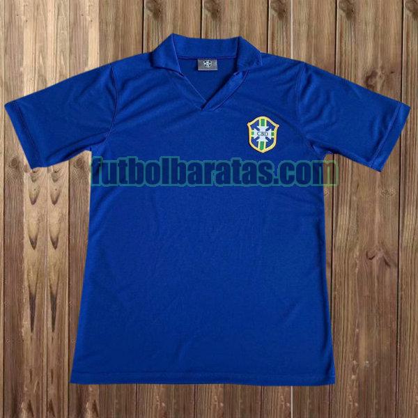 camiseta brasil 1957 azul segunda