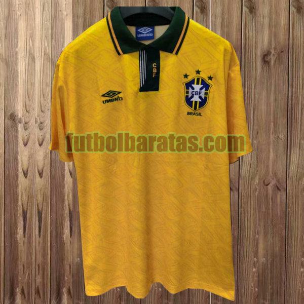 camiseta brasil 1991-1993 amarillo primera
