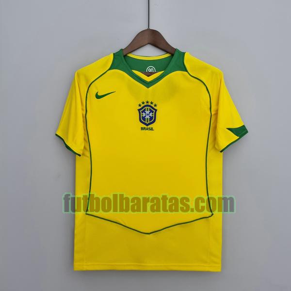 camiseta brasil 2004 2006 amarillo primera