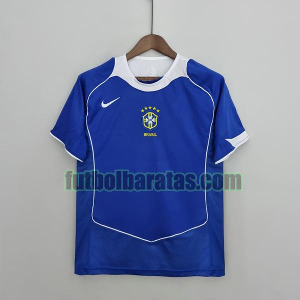 camiseta brasil 2004 2006 azul segunda