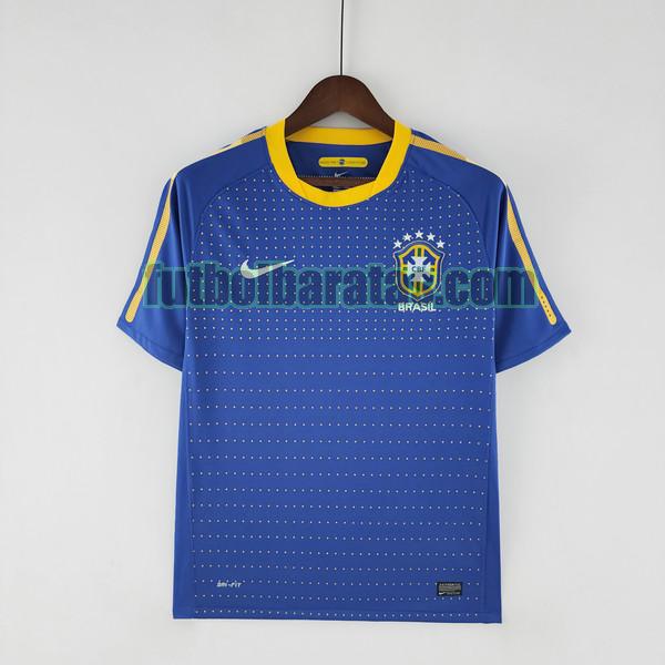 camiseta brasil 2010 azul segunda