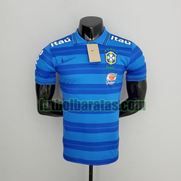 camiseta brasil 2021 22 azul futsal segunda player